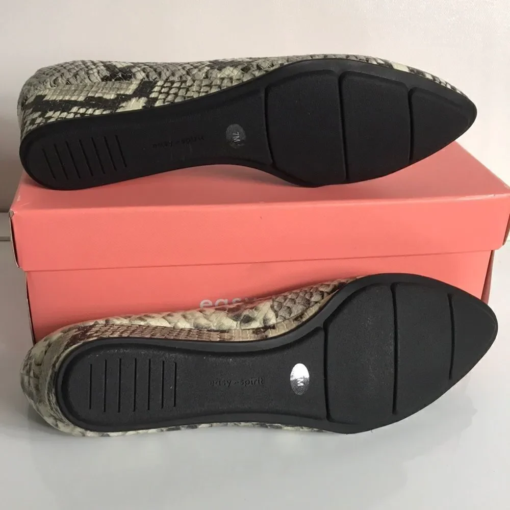Easy Spirit Abelle Leather Low Wedge Shoes